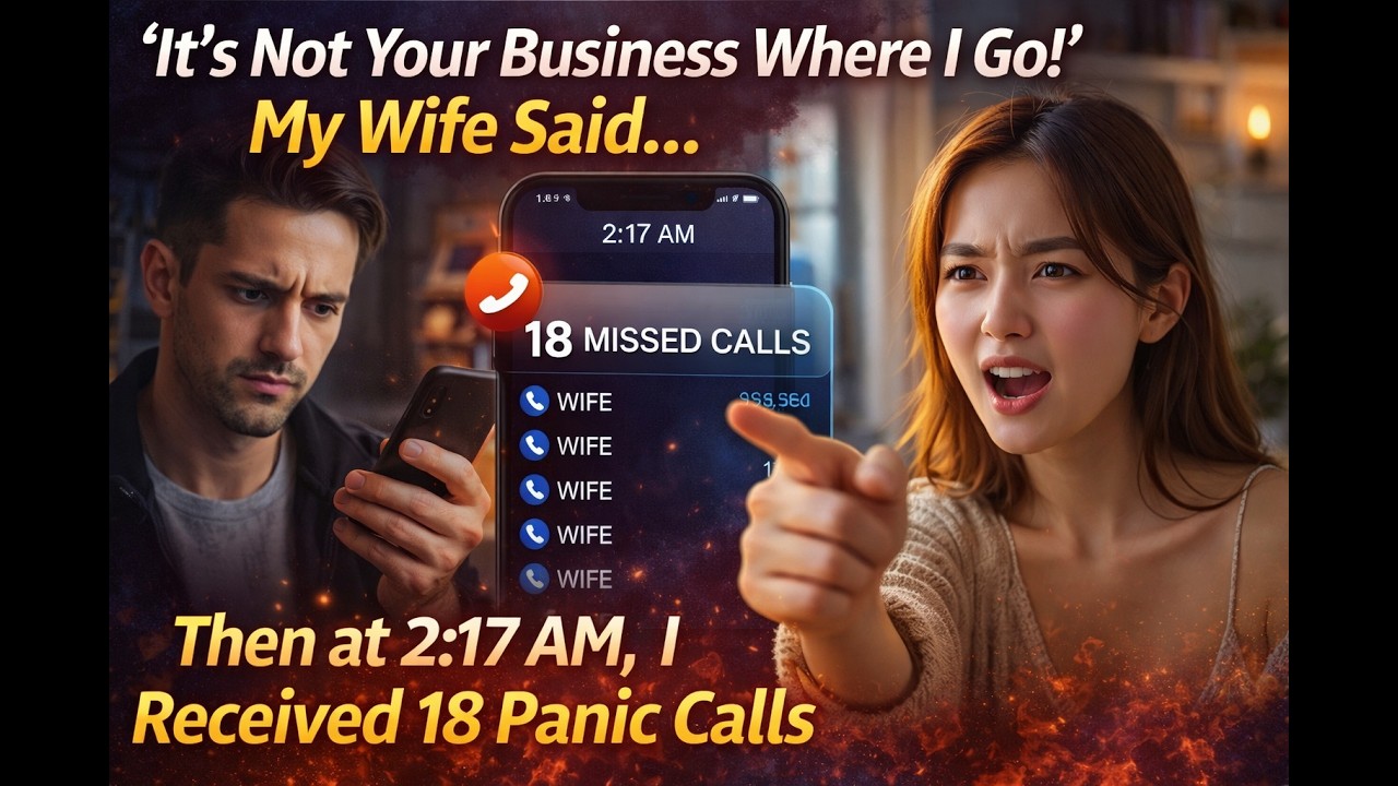 ‘It’s Not Your Business Where I Go!’ My Wife Said… Then at 2:17 AM, I Received 18 Panic Calls
