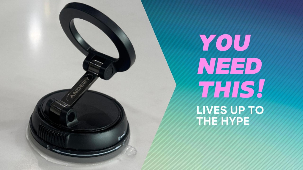 MagSafe Car Mount with 360° Rotation | Suction Cup Test