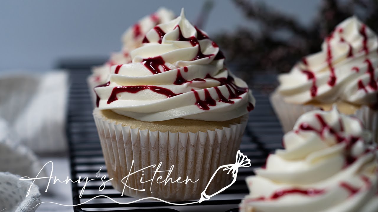 Cupcakes de Chocolate blanco / White chocolate and Raspberries Cupcakes