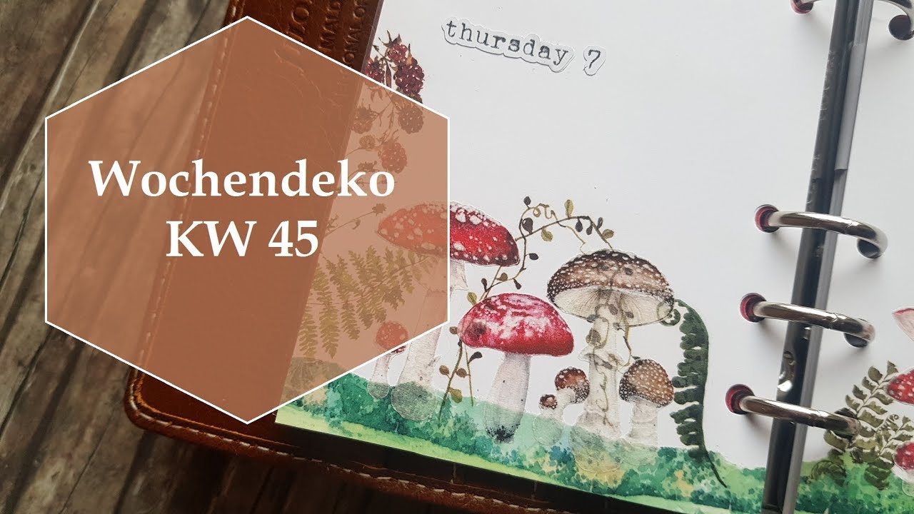 ♡ Filofax Deco ♡ Beautiful Mushrooms  ♡