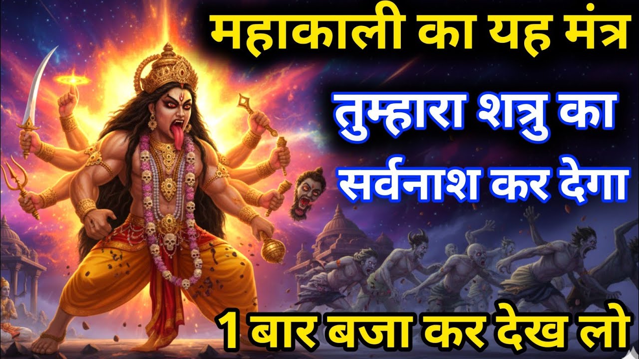 महाकाली का यह मंत्र तुम्हारा शत्रु का सर्वनाश कर देगा एक बार बजा कर देख लो #kalimantra