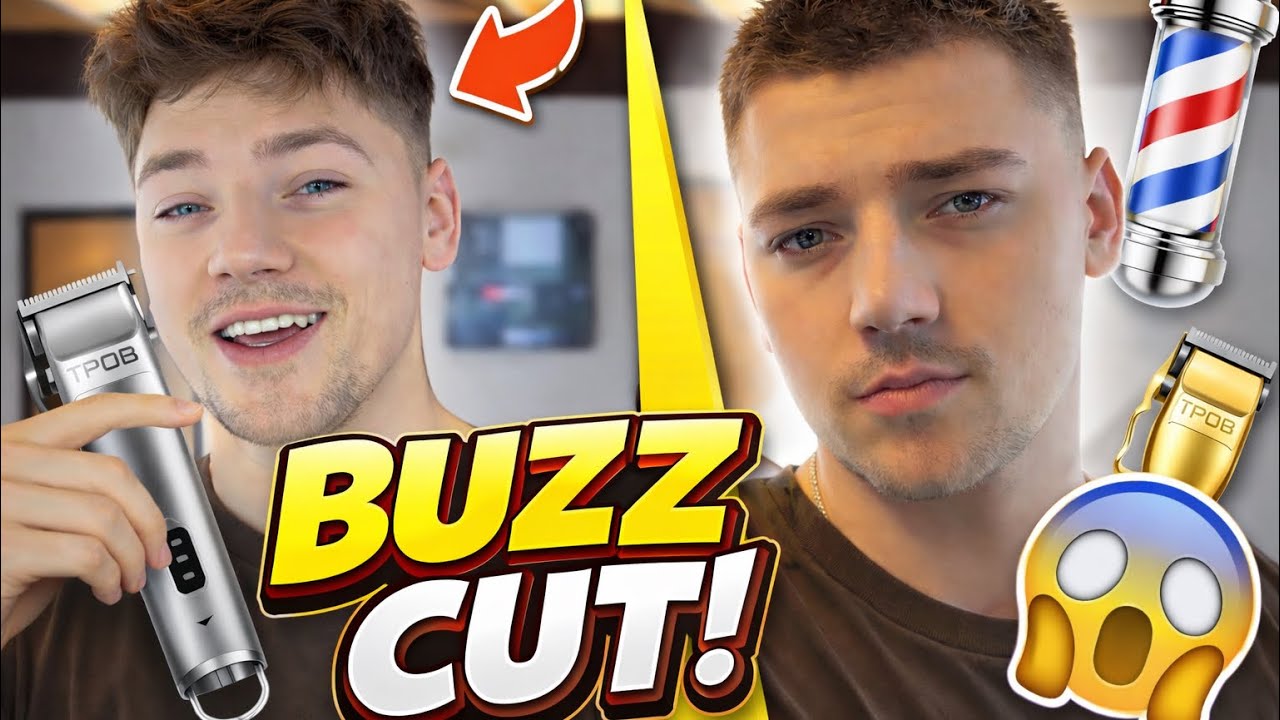 Barber Gives Himself a Buzz Cut for the First Time 💈 | Vlog + Wife’s Reaction
