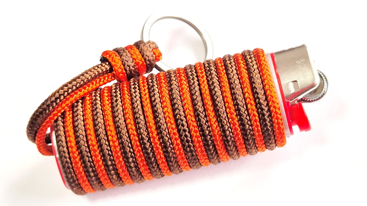 DIY 2 STRAND Paracord Lighter Wrap - Stunning & Easy
