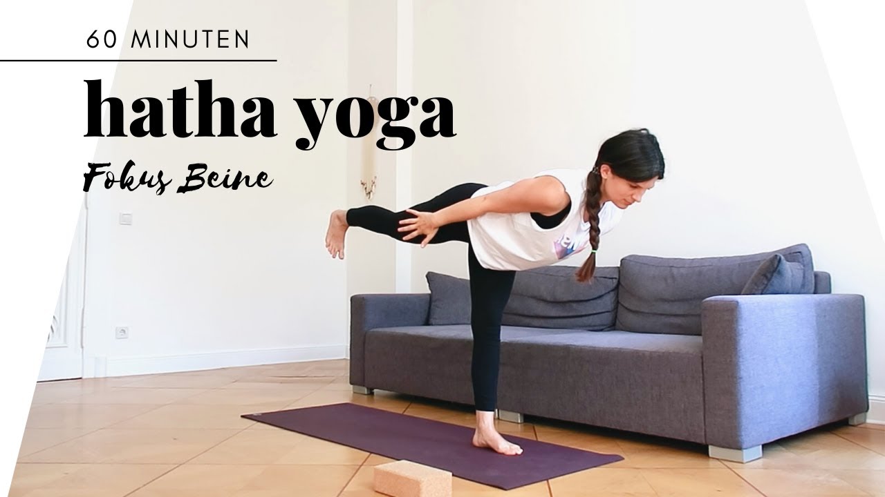 Hatha Yogastunde | Beine dehnen & stärken | 60 Minuten Yoga zum Mitmachen