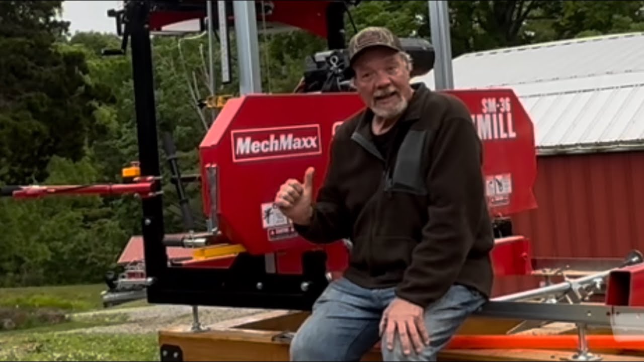 My Mechmaxx 36 Inch Sawmill Shakedown Pros and Cons and First Impressions #wood #tree #sawmill