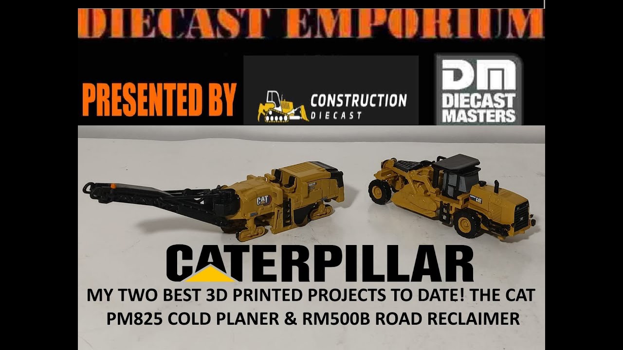 Caterpillar PM825 Cold Planer Milling Machine & RM500B Road Reclaimer