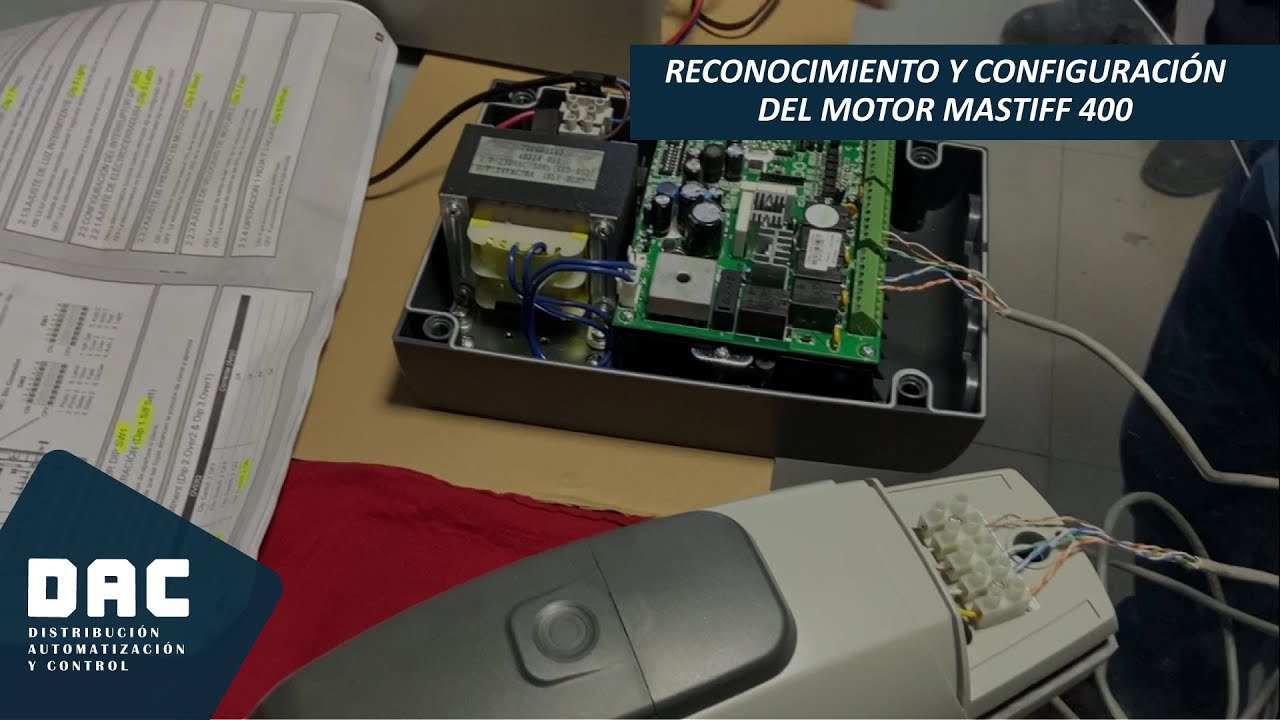 CONFIGURACIÓN DEL MOTOR MASTIFF 400 - TMT AUTOMATION