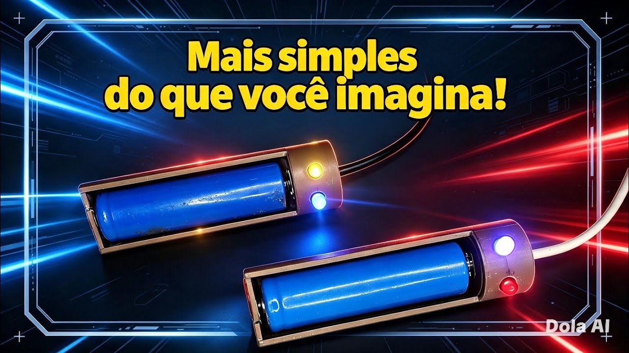 Como fazer carregador de baterias com indicador de carga