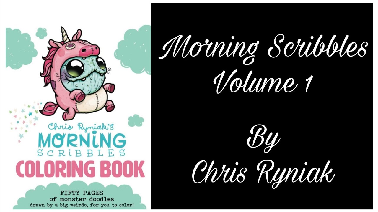 MORNING SCRIBBLES VOLUME 1 Adult Colouring Book By Chris Ryniak | FLIP THROUGH