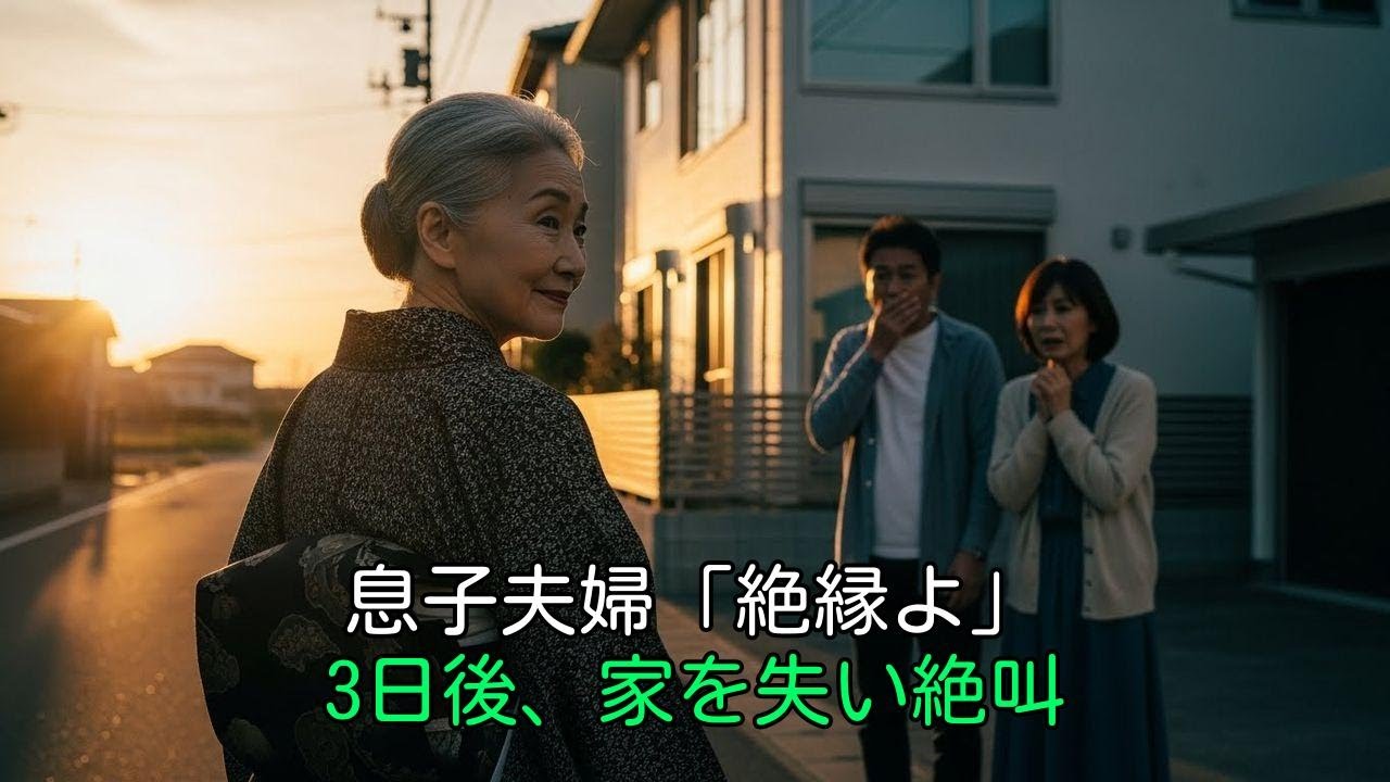 「他人でいて」息子夫婦の追放。3日後、家も職も失い絶叫！