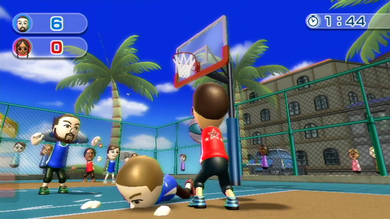 World of Playthroughs: Wii Sports Resort: Basketball: Pickup Game
