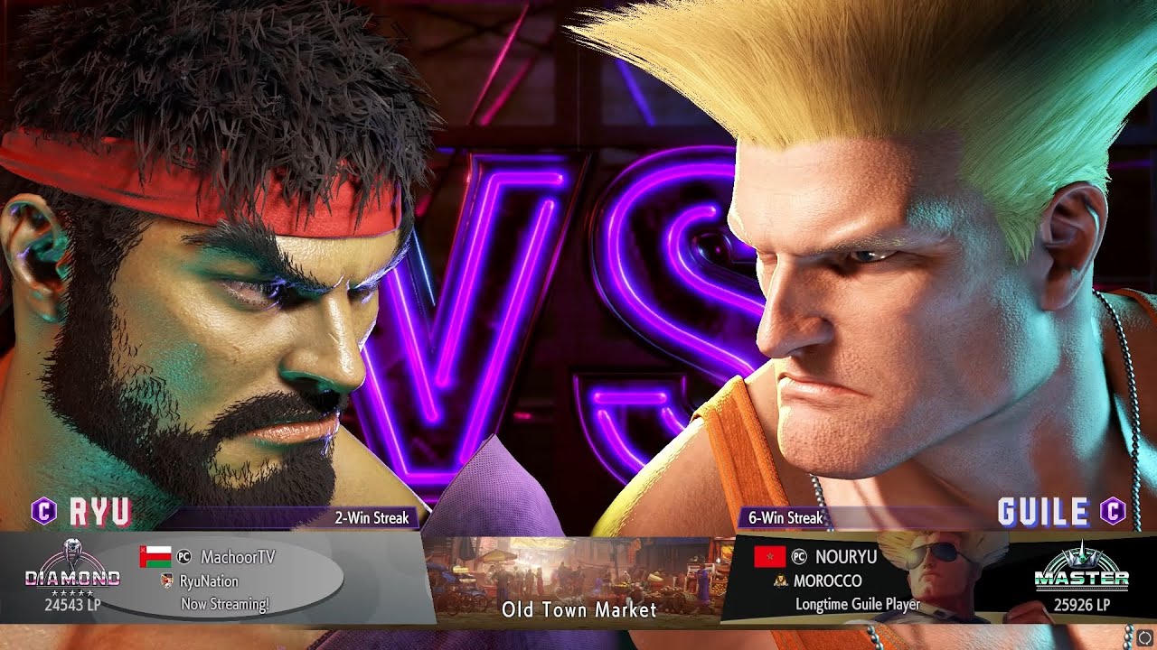 MachoorTV (Ryu) vs NOURYU (Guile) Ranked Match SF6