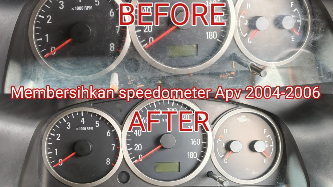 Cara Membersihkan Debu Di Dalam Speedometer | Tutorial Membongkar Speedometer mobil APV 2004-2006