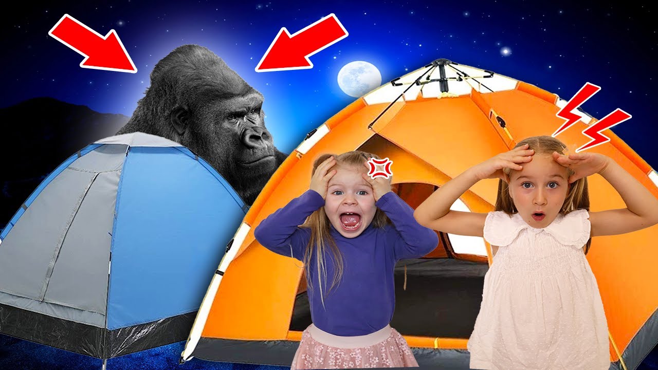ANDIAMO A VIVERE NEL BOSCO PER 24 ORE IN UNA TENDA GIGANTE! *CHE PAURA*