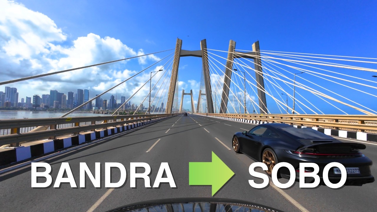 Bandra to Mantralaya Drive 4K | Sea Link & Coastal Road Summer Noon Journey #mumbaitour #mumbai