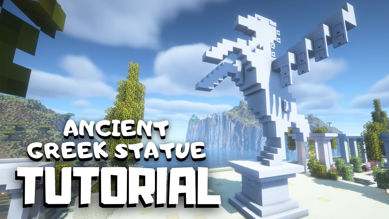 Minecraft: как построить греческую статую Пегаса (руководство по древнегреческому городу)