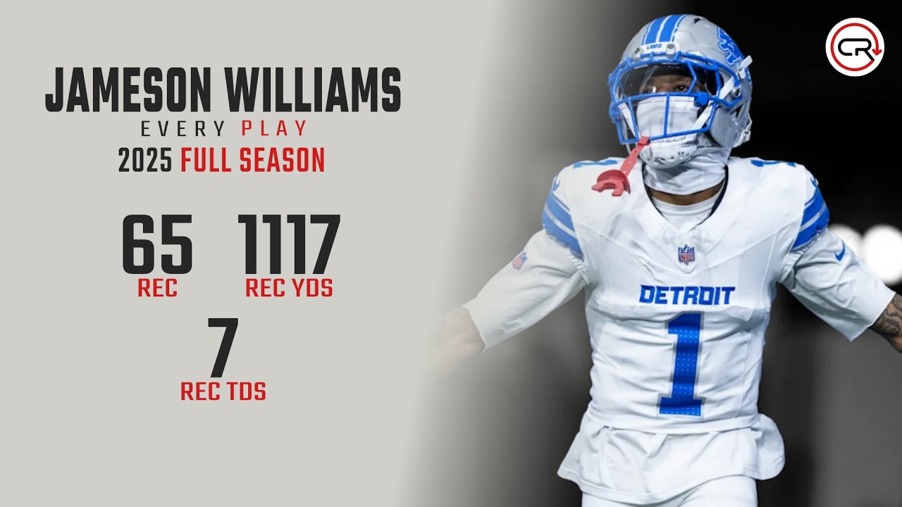Jameson Williams 2025 Highlights | Every Target and Catch