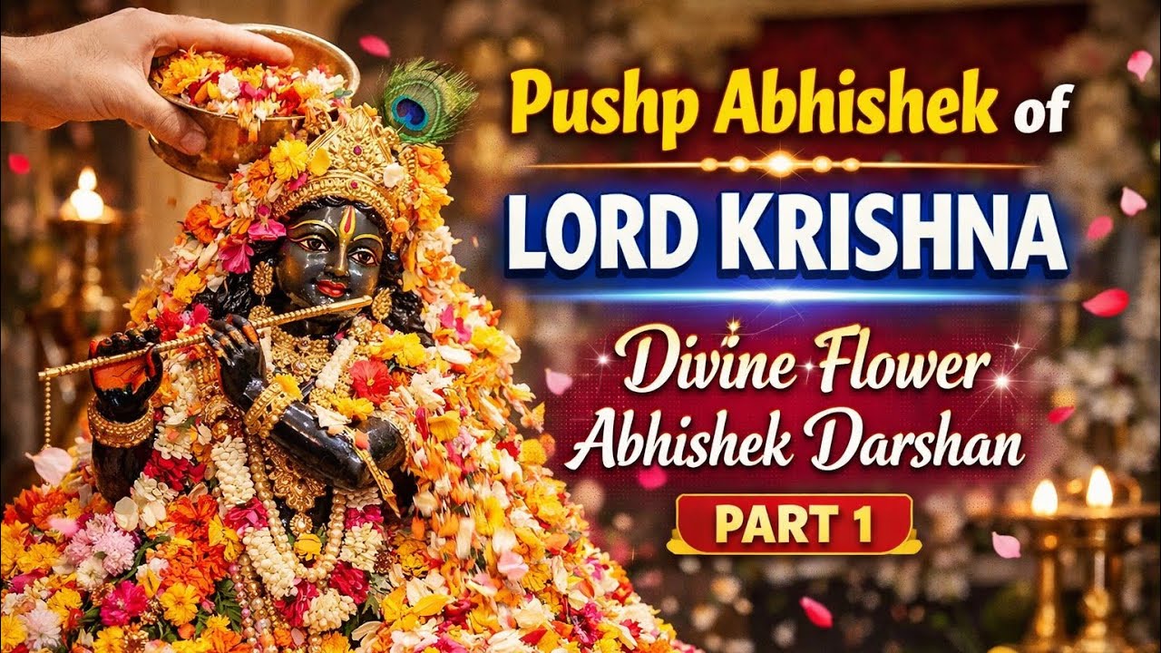 Shree Krishna Pushp Abhishek | Mandir Abhishek Darshan | Part 1