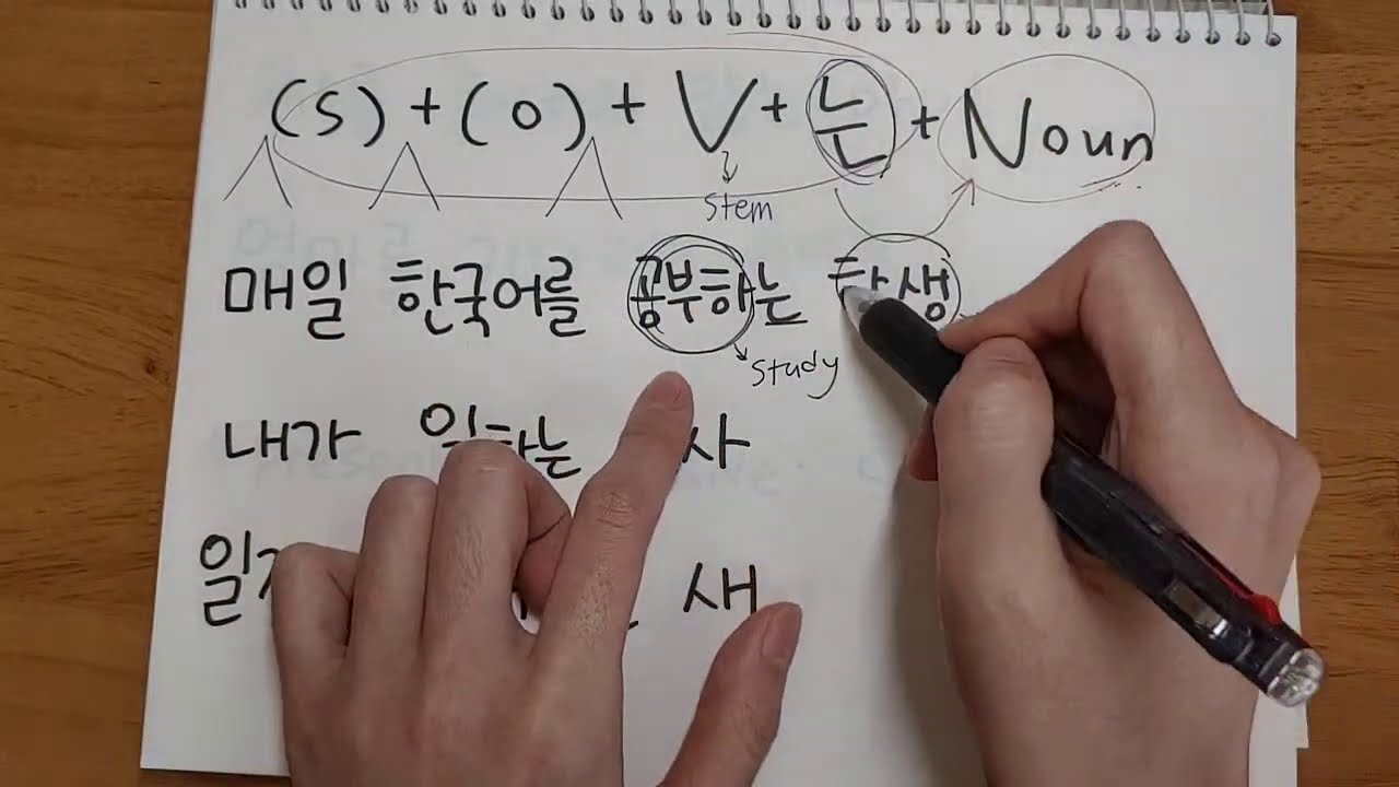 Verb-는, Verb-ㄴ/은: Verb's Modifier Form (e.g. 좋아하는 사람, 아는 사람)