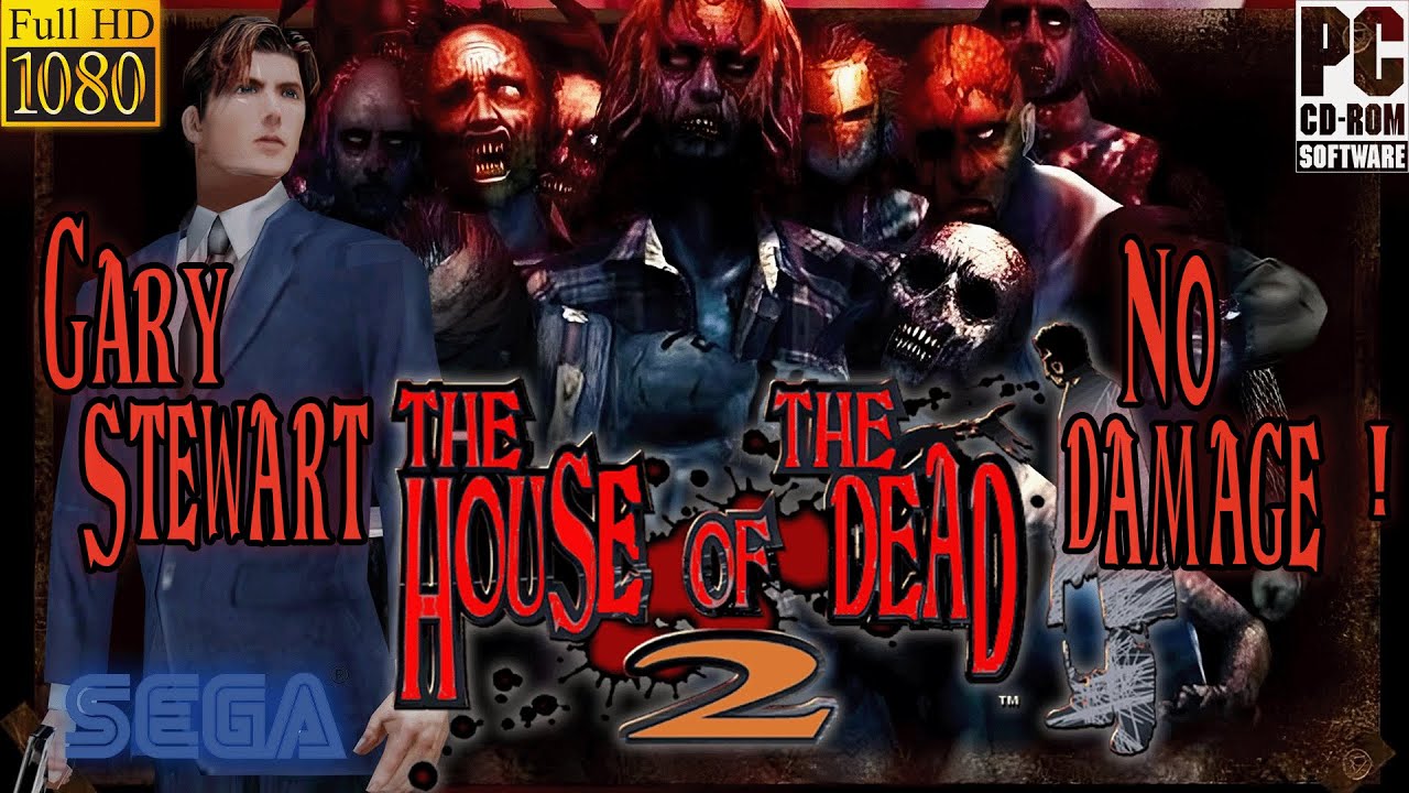 The House of The Dead 2 (Gary Stewart) NO DAMAGE, Very Hard, Red Blood & All Civilians Rescue