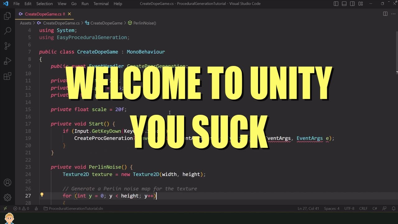 Every Unity Tutorial Be Like