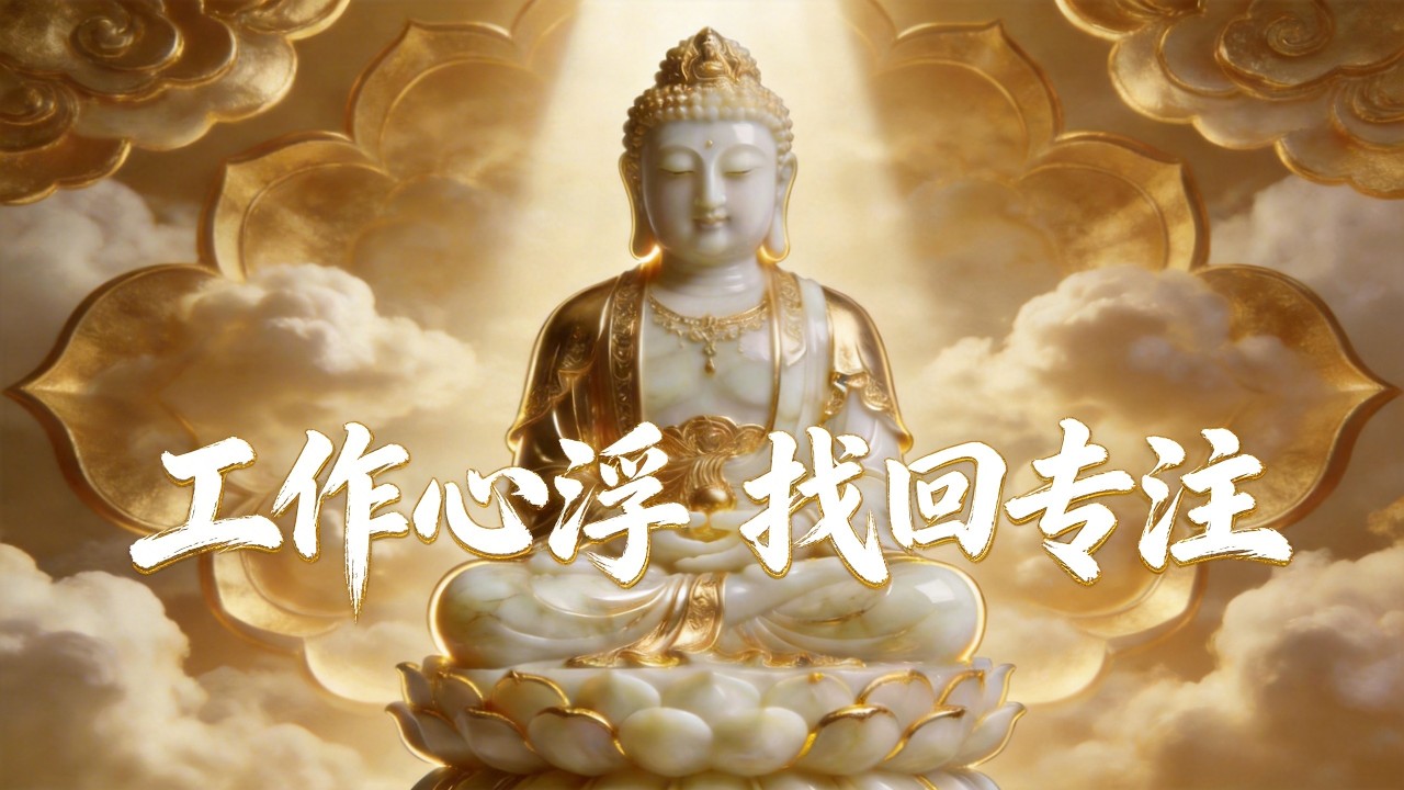 【专注工作循环】南无阿弥陀佛 2小时金殿光柱｜心浮气躁慢慢稳住｜学习·办公·冥想