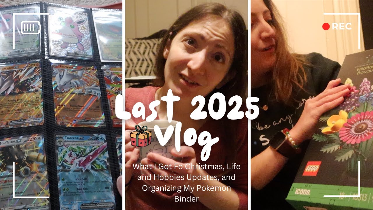 Last 2025 Vlog:What I Got For Christmas, Life and Hobbies Updates, and Organizing My Pokemon Binder🎁