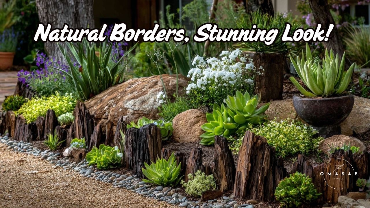 10 Charming Rustic Garden Borders That Age Beautifully with Time 🌿🪵