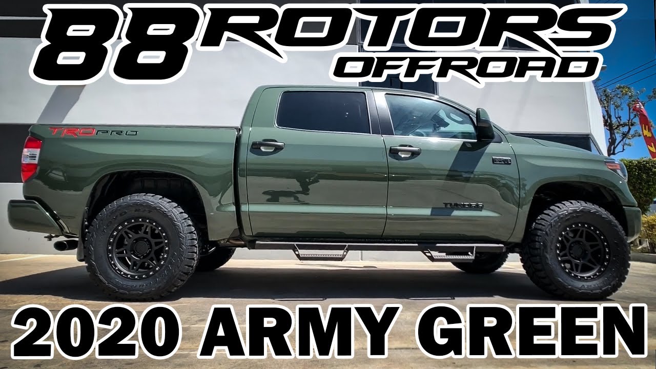 BRAND NEW 2020 ARMY GREEN TUNDRA TRD PRO & JRZ AT PRO SUSPENSION