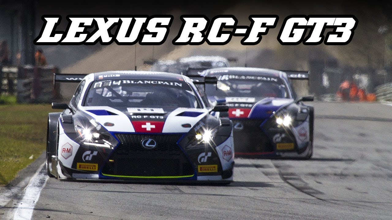 Lexus RC-F GT3 racing at Zolder 2018