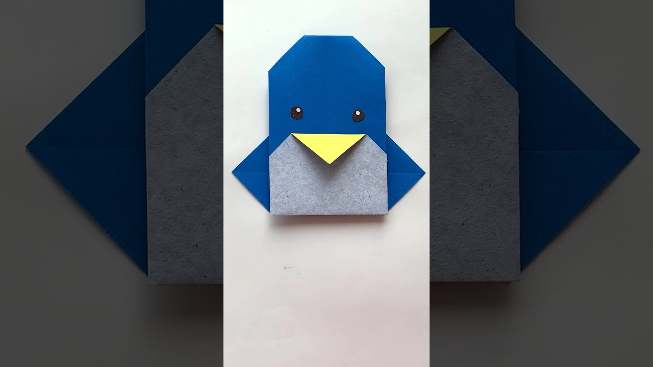 How to make origami Penguin in easy steps | Easy craft ideas for kids #origami #papercraft