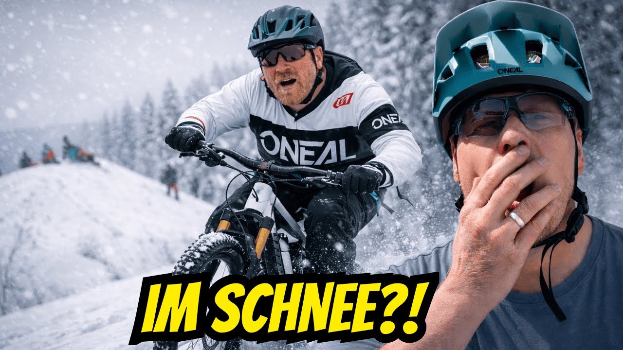 Mountainbiken im Schnee - damit habe ich nicht gerechnet