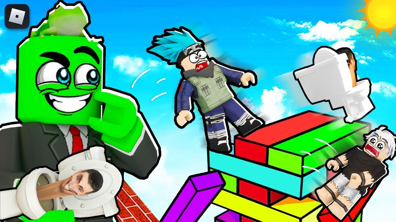 روبلوكس : تحدي النجاه من على قمه برج الجينجا 🔥💀 مع الشباب @OtakuG @AhmedTitan !?