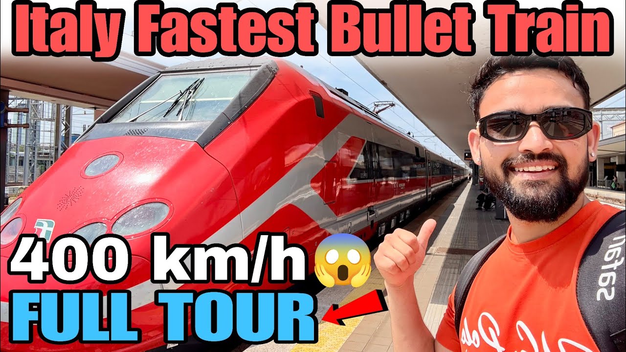 Italy Fastest Train | Frecciarossa train Speed 400 KM/h #highspeed #train