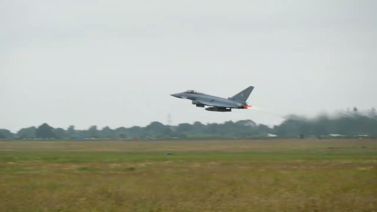 Eurofighter unrestircted climb | Tag der Bundeswehr 2025 Jagel