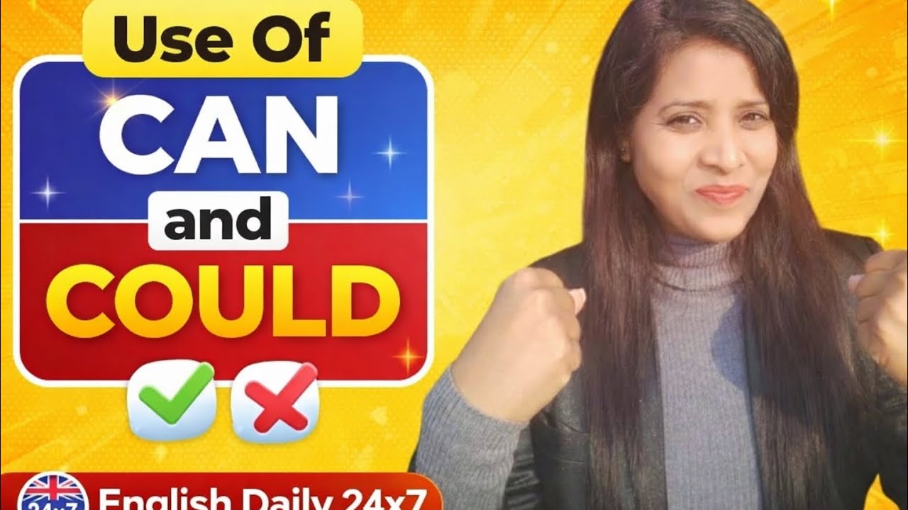 Use of Can and Could in English Grammar | Spoken English | English Daily 24×7