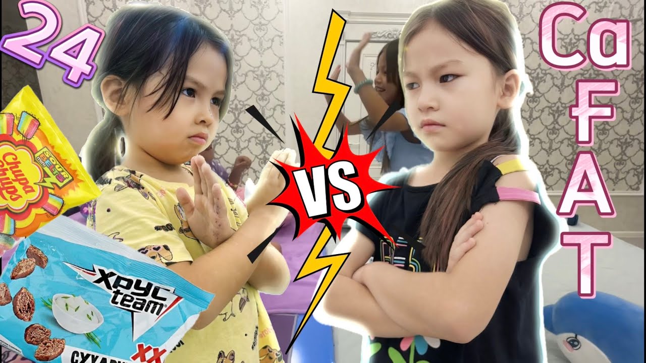 🌈24-Сағат Столдын Астында 🏓Кім Вкусняшки Ұтып Алады🍫🍟🍔