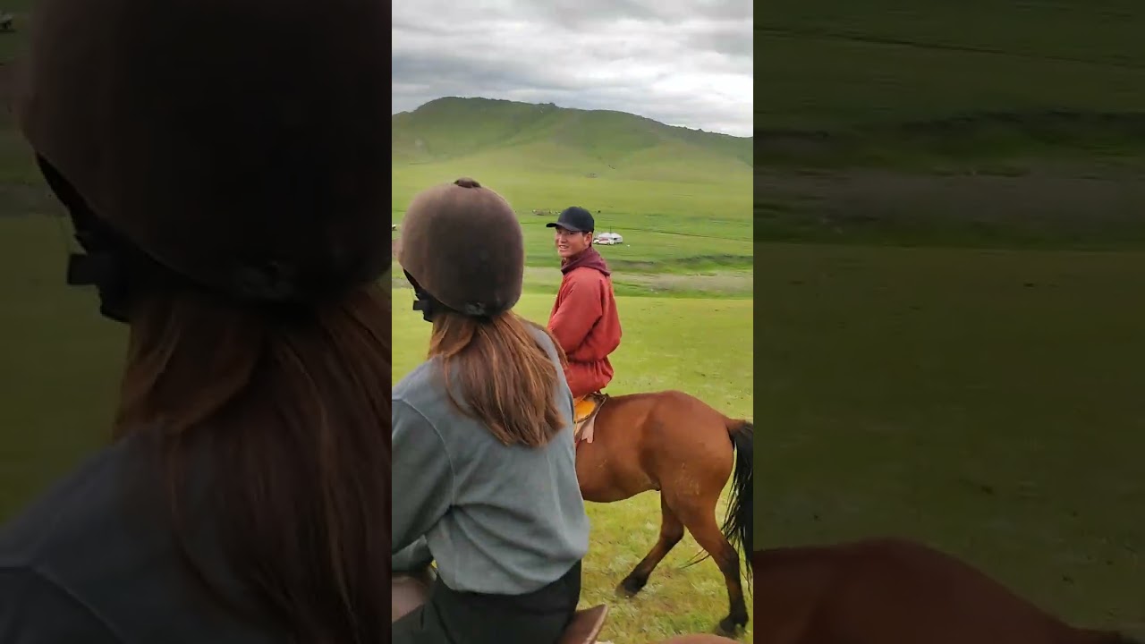 Early morning horse herding at Genghis Khan Retreat, Mongolia, June 2024