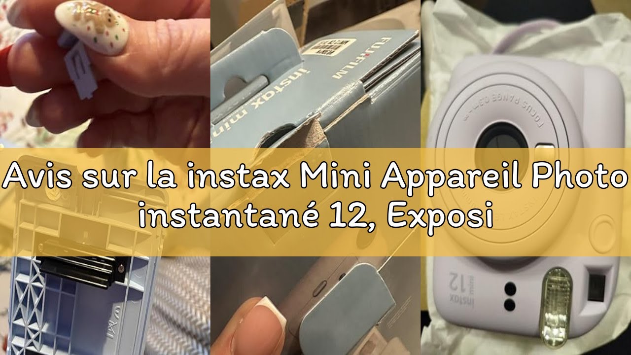 Avis sur la instax Mini Appareil Photo instantané 12, Exposition Automatique avec Objectif Selfie in