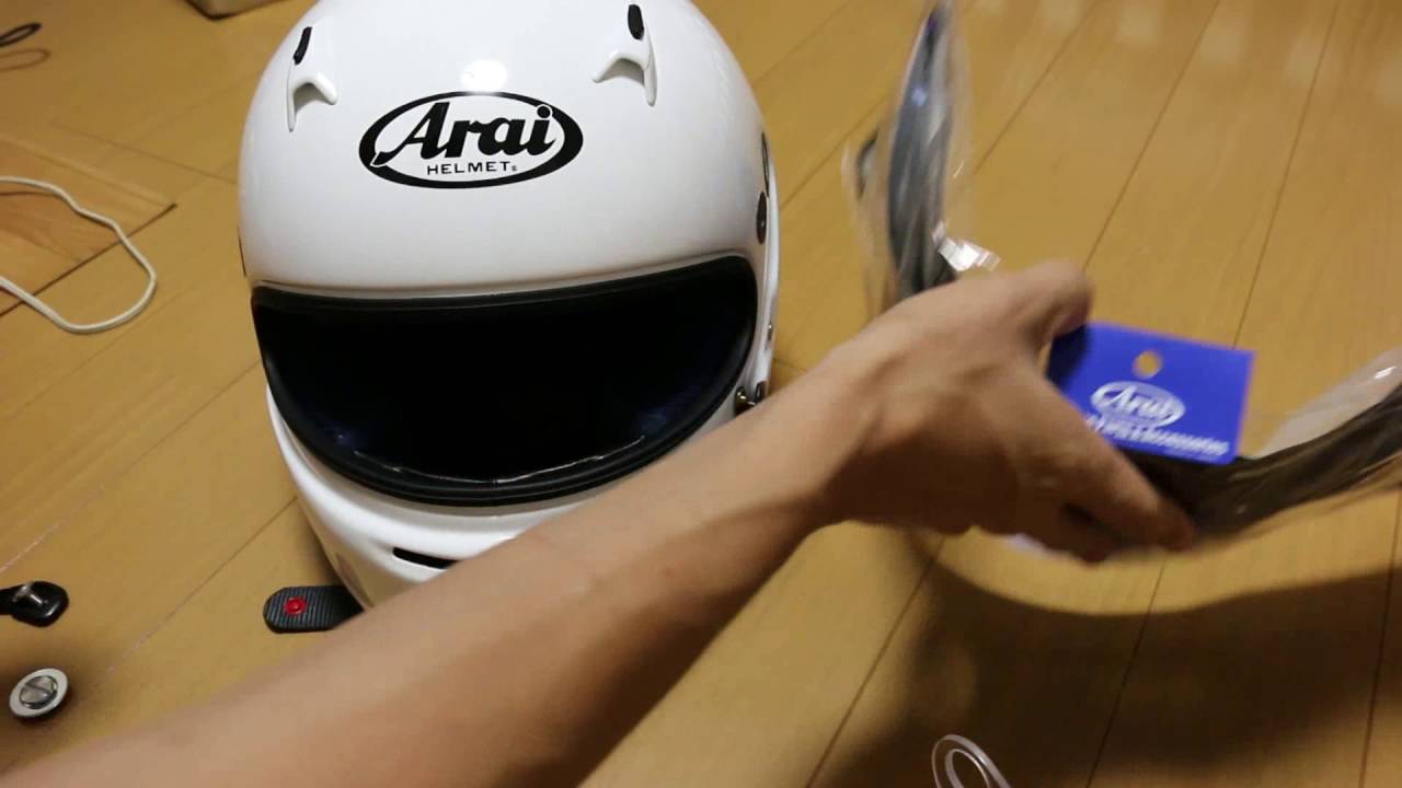 Arai ヘルメット　シールド交換方法GP-6・SK-6