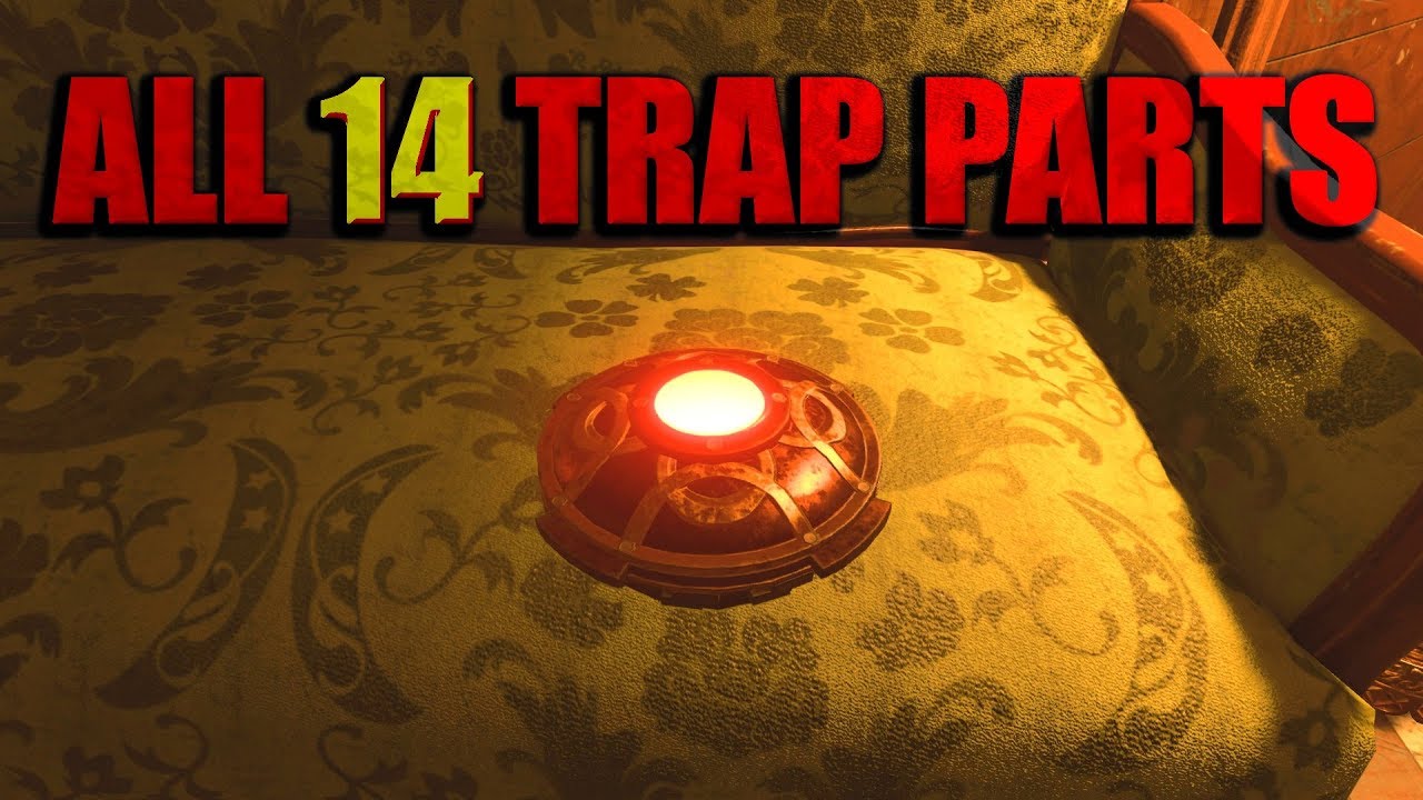 DEAD OF THE NIGHT - All 14 Fire Trap Parts - Fire Gate Energy Cores - BO4 Zombies