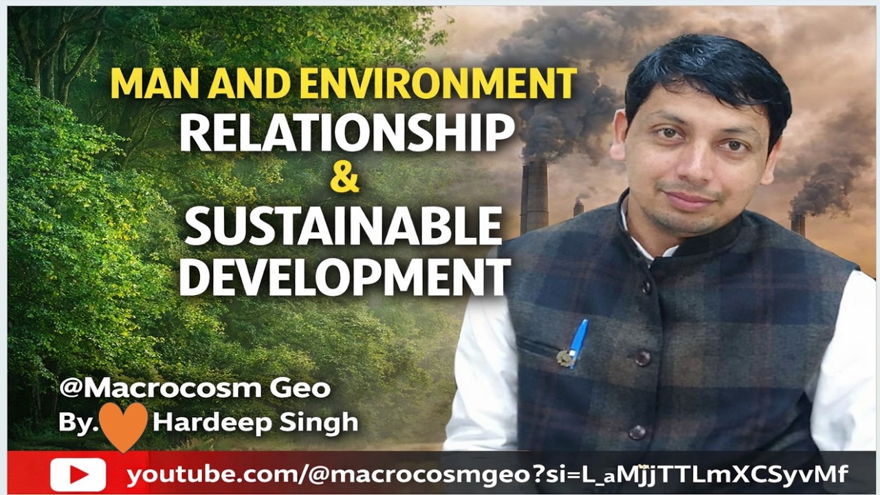 Man–Environment Relationship & Sustainable Development Explained | मानव–पर्यावरण संबंध और सतत विकास