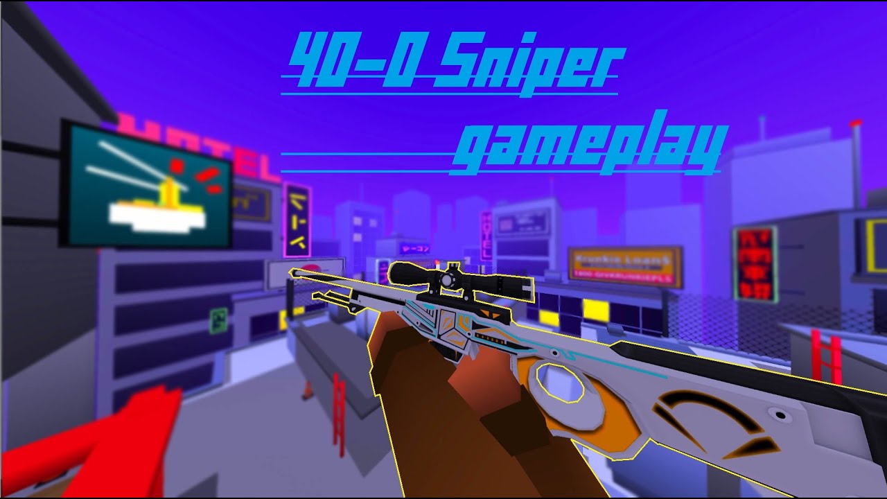 Krunker Sniper nuke 40-0 Gameplay