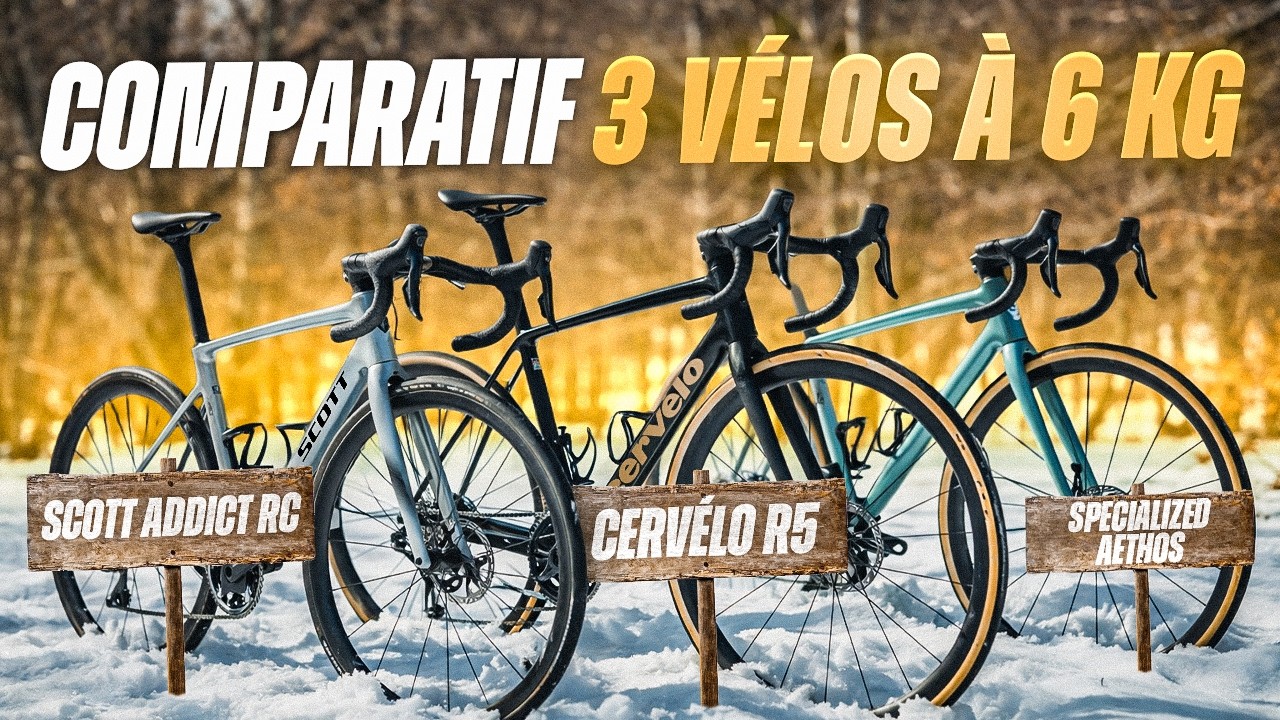 3 VÉLOS À 6KG : AETHOS, R5 & ADDICT : COMPARATIF !