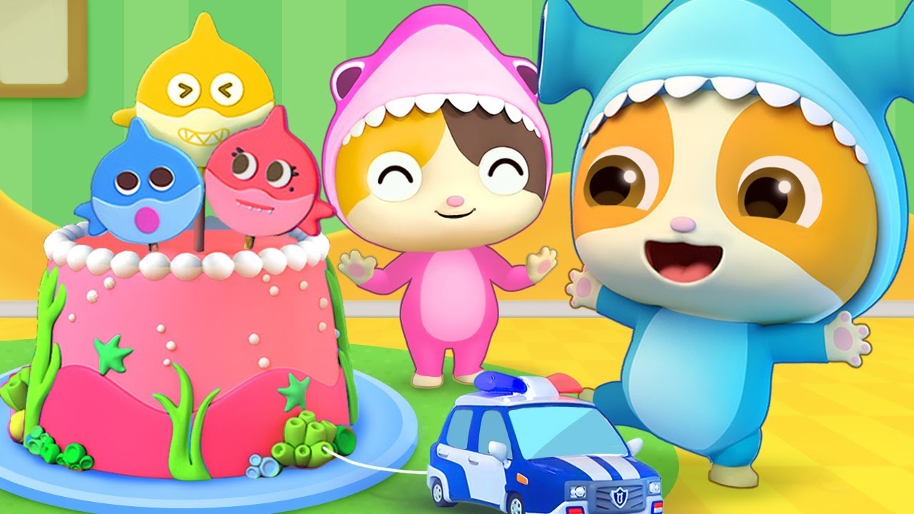 Baby Shark - День Рождения | Baby Shark Dance | Детские песни | Детский мультфильм | BabyBus