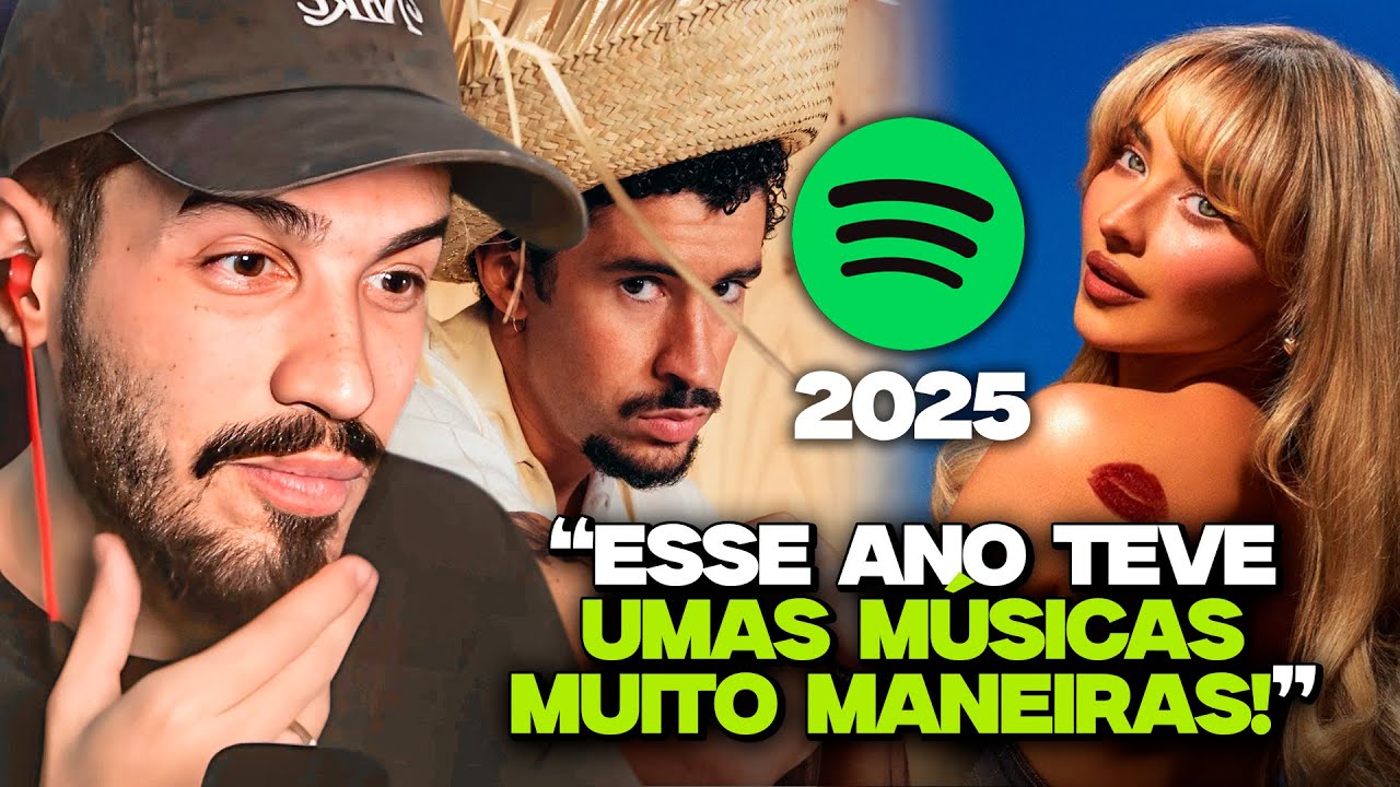TOP 10 MÚSICAS, ARTISTAS E ÁLBUNS MAIS TOCADOS NO SPOTIFY EM 2025! | REACT MUSICAL