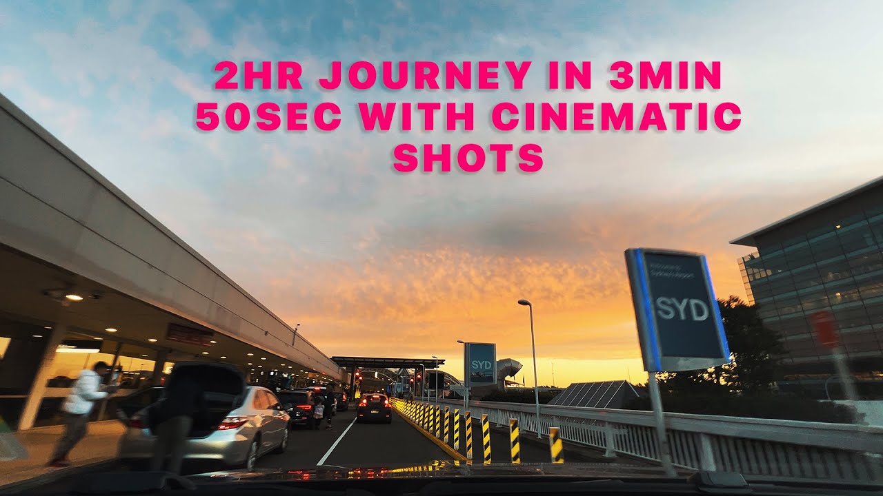 4K Drive through Sydney Internation Airport | Timelapse of 2Hr