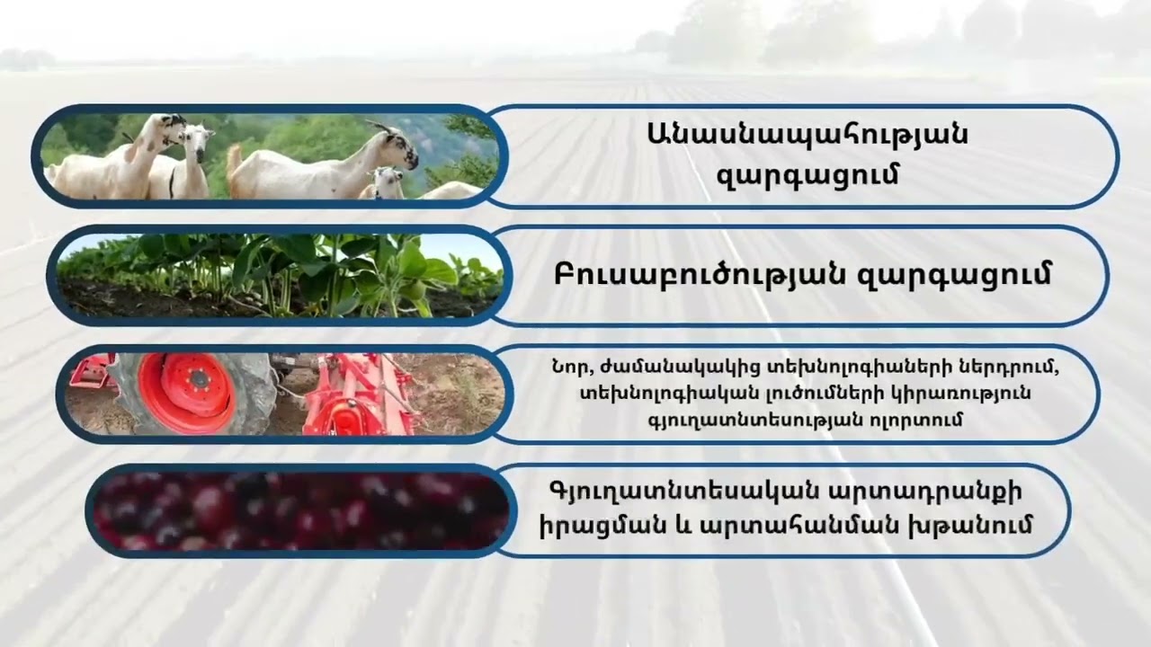 2026 2028 թվականների միջնաժամկետ ծախսային ծրագիր․ գյուղատնտեսության ոլորտ