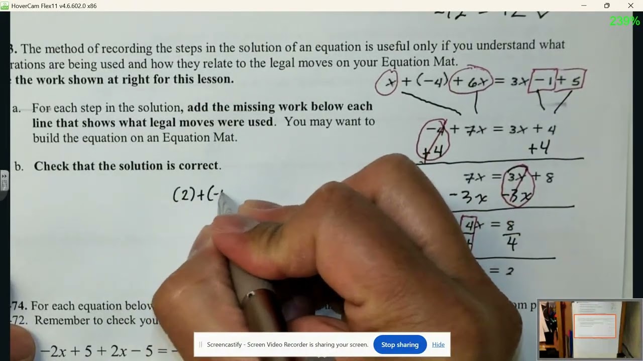 6.2.3- Solving Equations