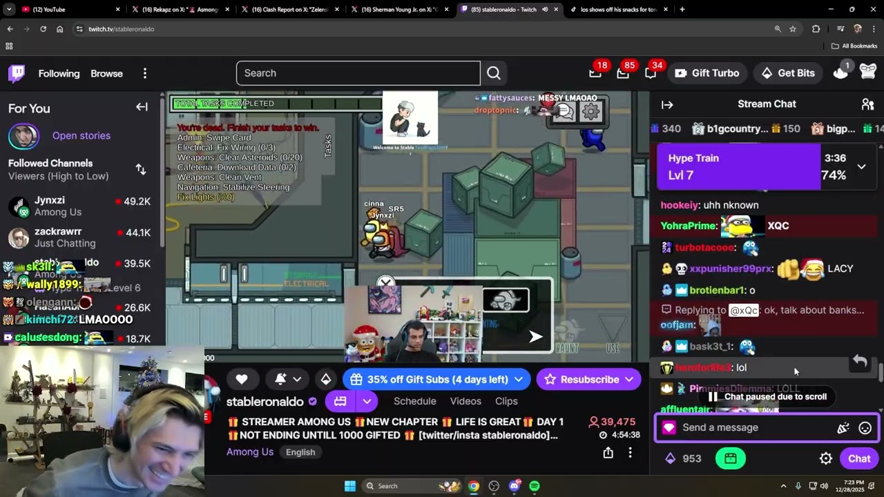 xQc and StableRonaldo Ragebait each other about their controversies